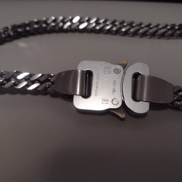 1017 Alyx 9SM Silver Cubix Chain Necklace - Picture 2 of 3